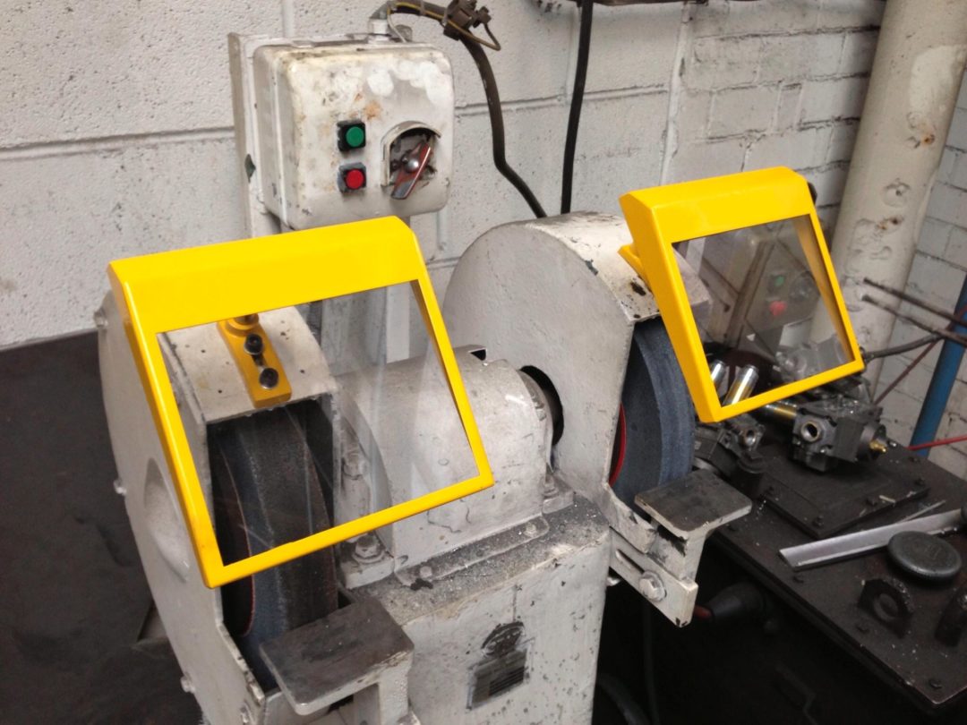 Grinder guards clear machine safety ltd
